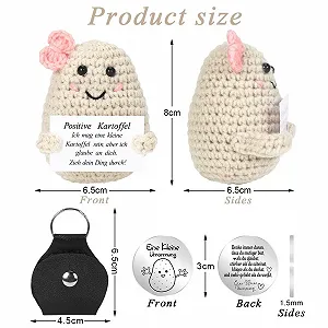 Игрушка Hand Knitted Potato Женщина a21 Талисман Вязаная Добродушная карточка 7.5 x 7.5 см цена на synthetic.ua - Фото 1 Игрушка Hand Knitted Potato Женщина a21 Талисман Вязаная Добродушная карточка 7.5 x 7.5 см synthetic.ua - Фото 1