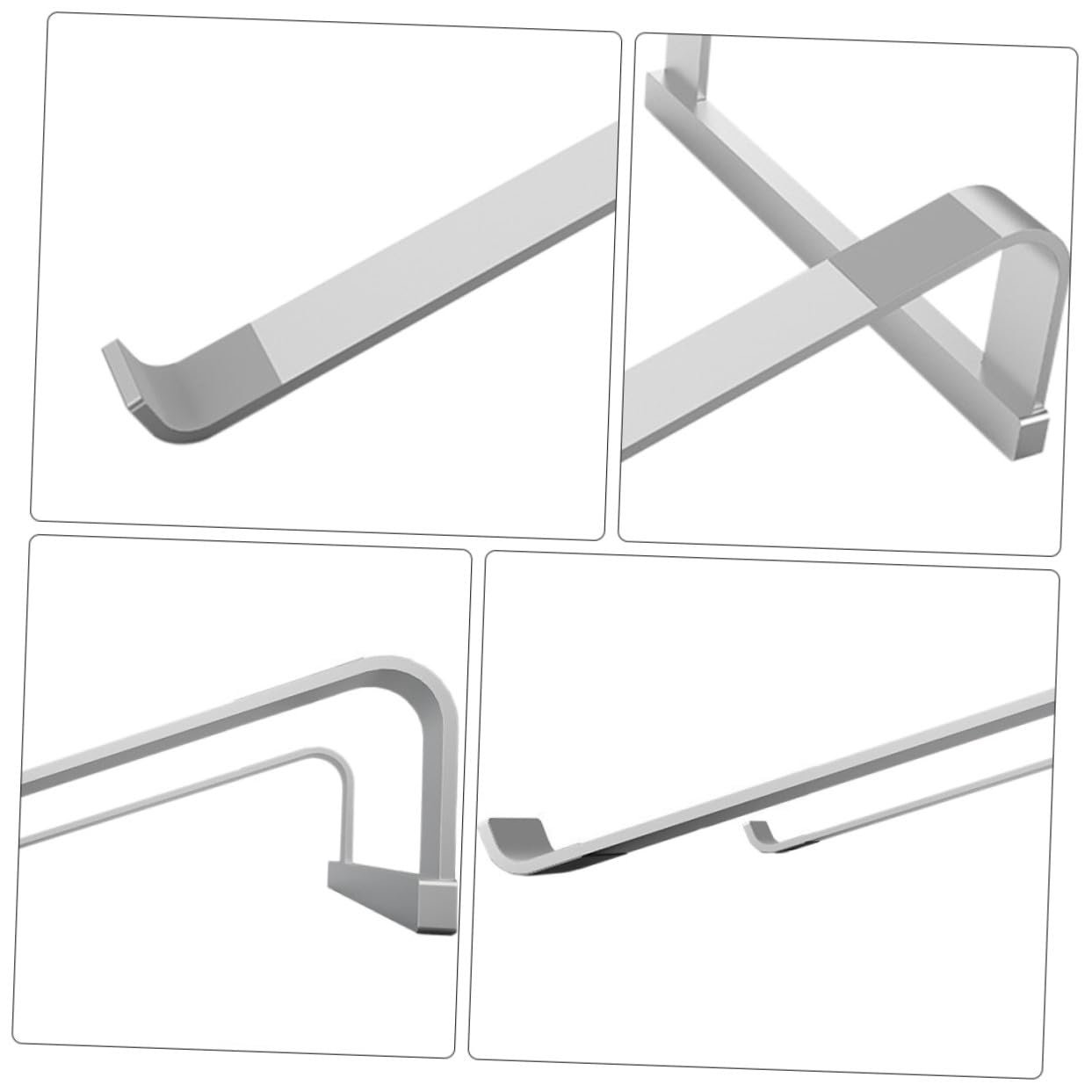 Підставка для ноутбука алюмінієва регульована по висоті, стабільна, нековзна, ергономічна для ноутбука ПК планшета, фото №5