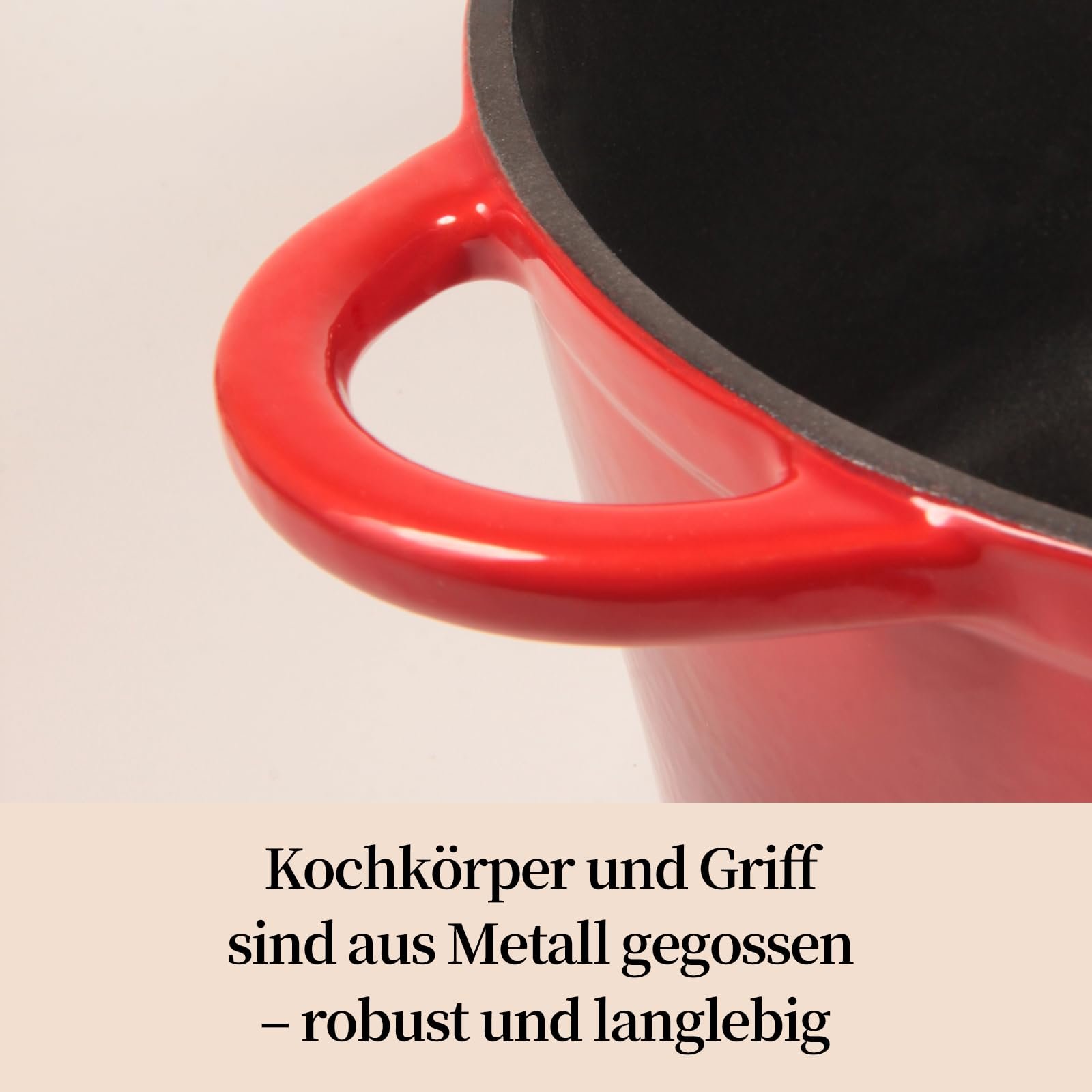 Жаровня чавунна Nilpferd емальована з кришкою та силіконовими рукавичками 22 см 3 л Бірюзовий, фото №2