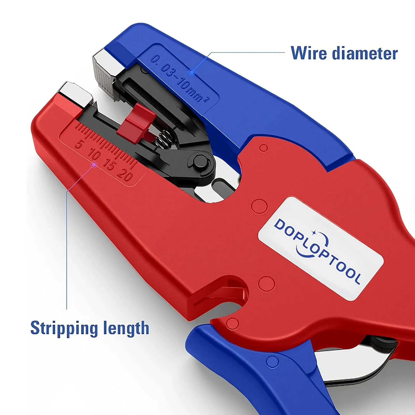 Автоматический стриппер для кабеля Doplop AWG 32-7 / 0,03-16 мм², фото №4