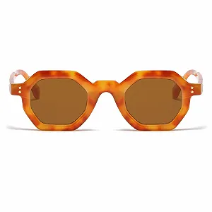 Вінтажні восьмикутні сонцезахисні окуляри LJCZKA для чоловіків і жінок, ретро, маленькі synthetic.ua - Фото 1