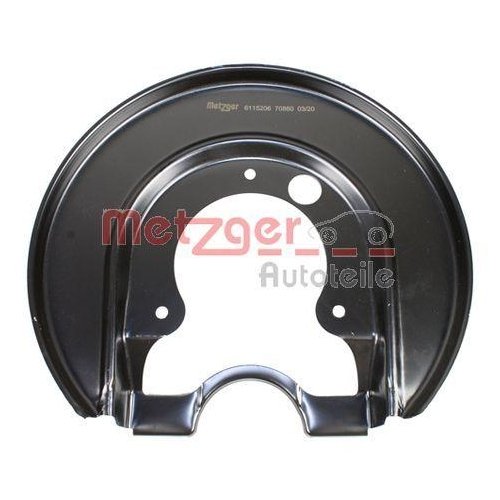 Захисний кожух гальмівного диска METZGER 6115206 для VAG задня вісь справа, фото №2 Захисний кожух гальмівного диска METZGER 6115206 для VAG задня вісь справа, фото №2