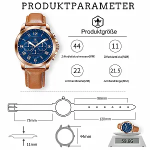 Годинник Taxau Чоловічий Business наручний годинник з датою та днем тижня Водонепроникний - Фото 1