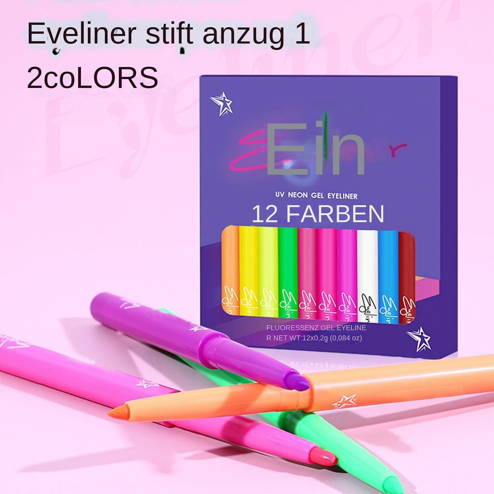 Лайнер Lyanny Фарбований рідкий Eyeliner UV-флуоресцентний 12 кольорів, фото №5