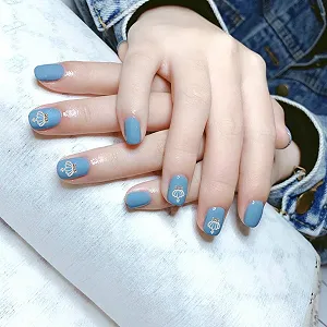 Украшения для ногтей Корона Lurrose 3D Серебристый сплав 30 шт synthetic.ua - Фото 1