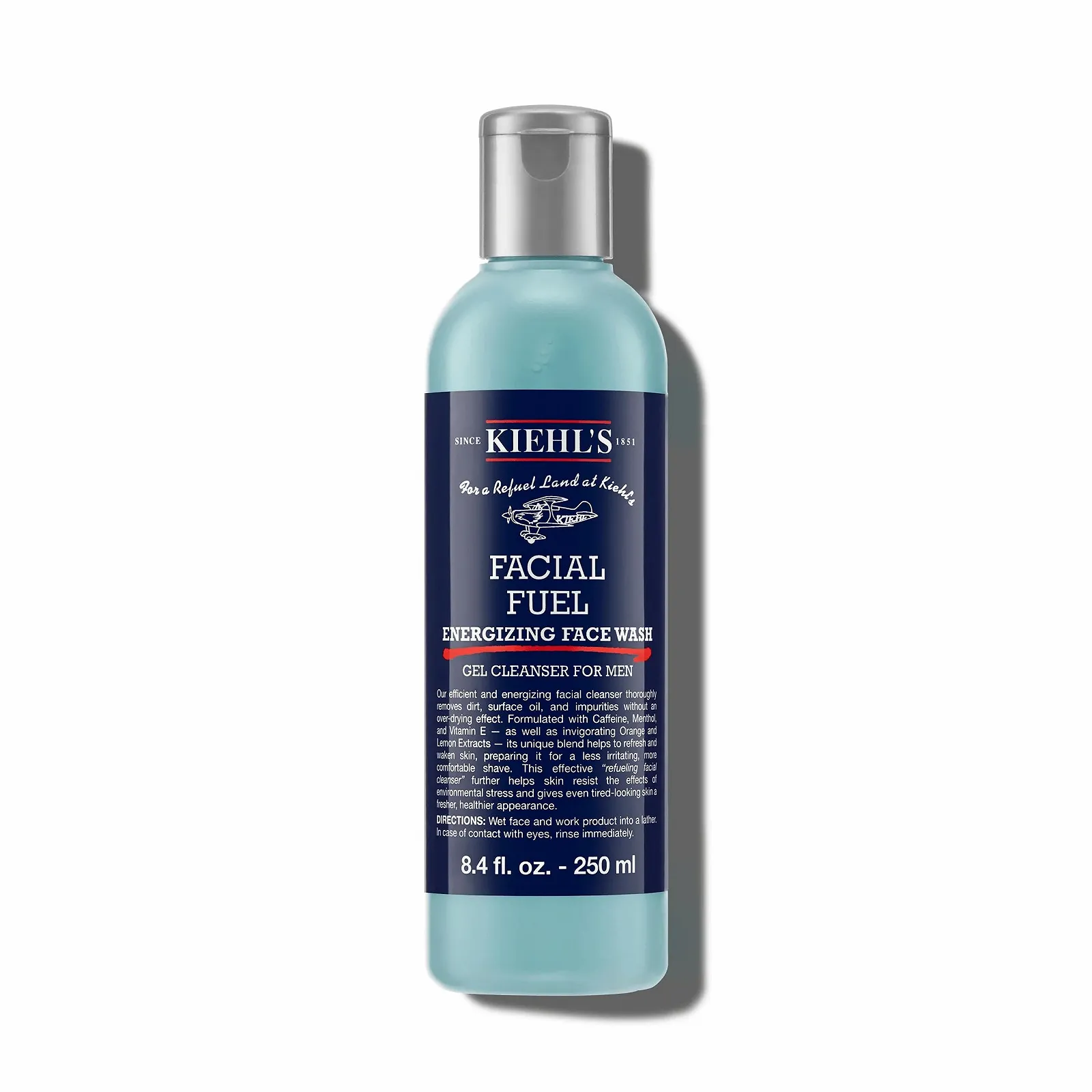 Гель для умывания KIEHL'S Facial Fuel Energizing с кофеином и ментолом для мужской кожи, 250 мл, фото №1 Гель для умывания KIEHL'S Facial Fuel Energizing с кофеином и ментолом для мужской кожи, 250 мл, фото №1