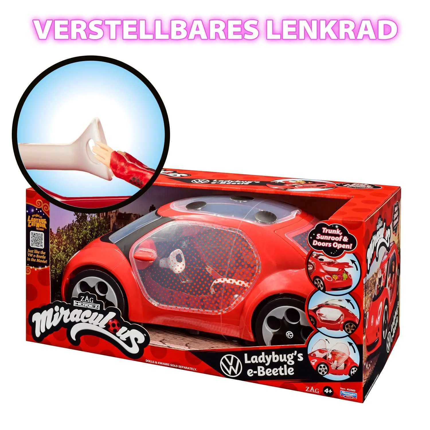 Автомобіль BANDAI Miraculous Ladybug - Volkswagen e-Beetle з фільму Ladybug of the Miraculous P50669, фото №7 Автомобіль BANDAI Miraculous Ladybug - Volkswagen e-Beetle з фільму Ladybug of the Miraculous P50669, фото №7