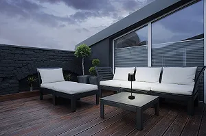 Настільна лампа EGLO Cabozo LED Акумуляторна Сенсорна IP44 Чорна synthetic.ua - Фото 1