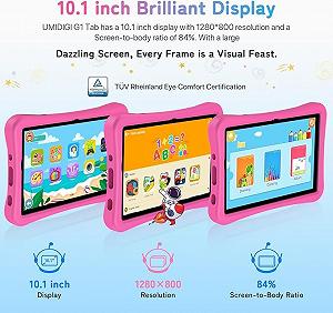 Планшет 10.1" UMIDIGI G1 Tab MT10 4+4/64GB 4 ядра Android 13 6000 mAh Сірий synthetic.ua - Фото 1