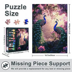 Пазл Грайливий пес і метелики в морі квітів 1000 елементів 50 x 70 см synthetic.ua - Фото 1