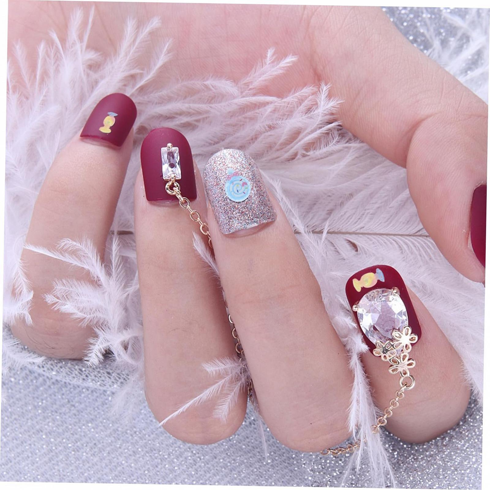 Подвески для ногтей Mikinona 40 шт, конфеты, прочные, легкие украшения для ногтей, аксессуары для ногтей для женщин и маникюра, фото №2