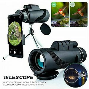 Монокуляр GeRRiT Super Telescope Sglass Prism 80x100 Wide Angle Handheld з Треногою для Телефона Circumference Camping synthetic.ua - Фото 1