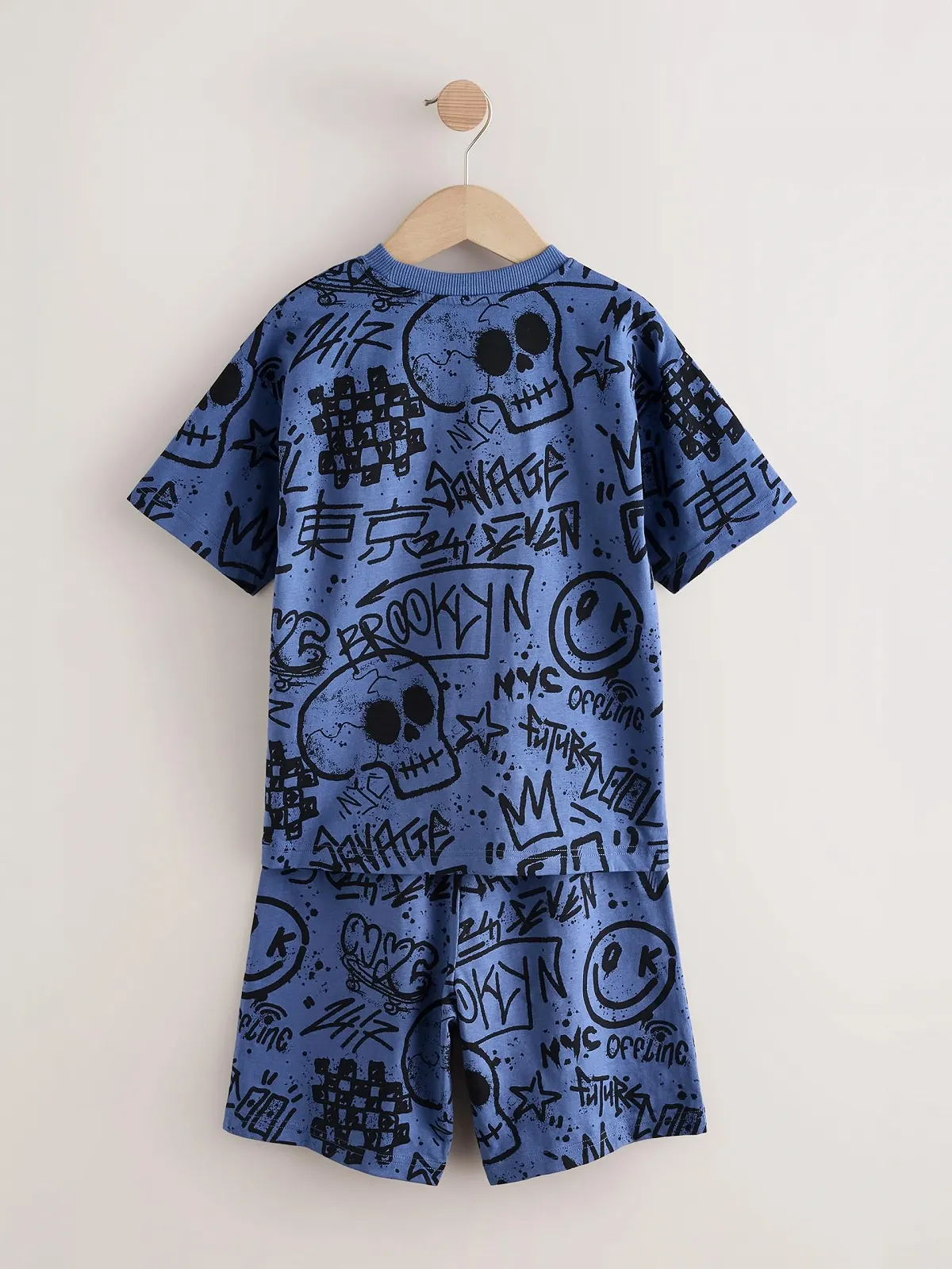 Пижама NEXT с шортами, 3 шт, 100% хлопок, фото №2 Пижама NEXT с шортами, 3 шт, 100% хлопок, фото №2