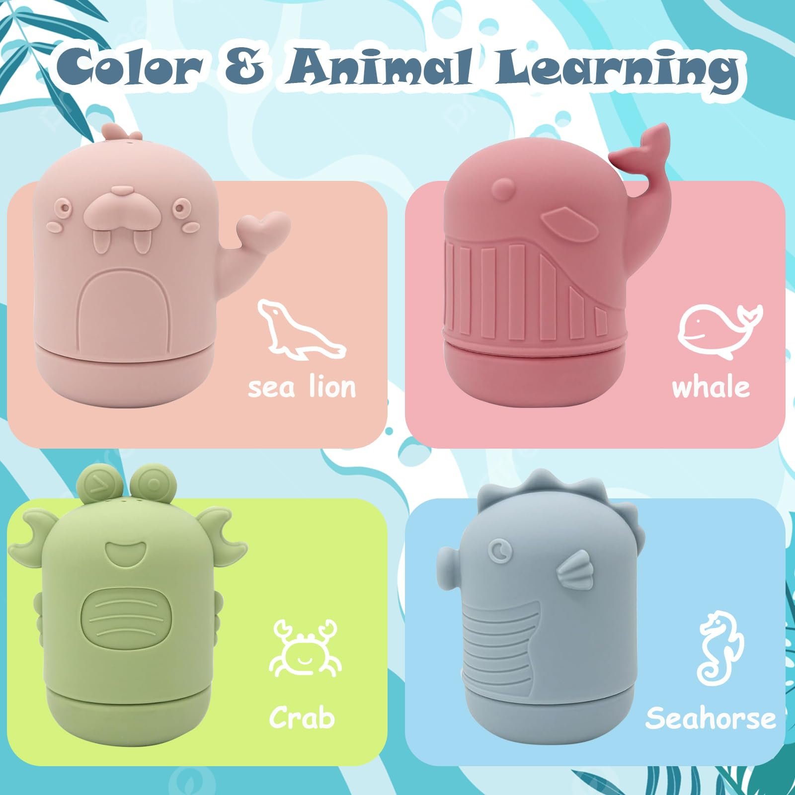 Игрушки для ванны 8 шт, фото №4