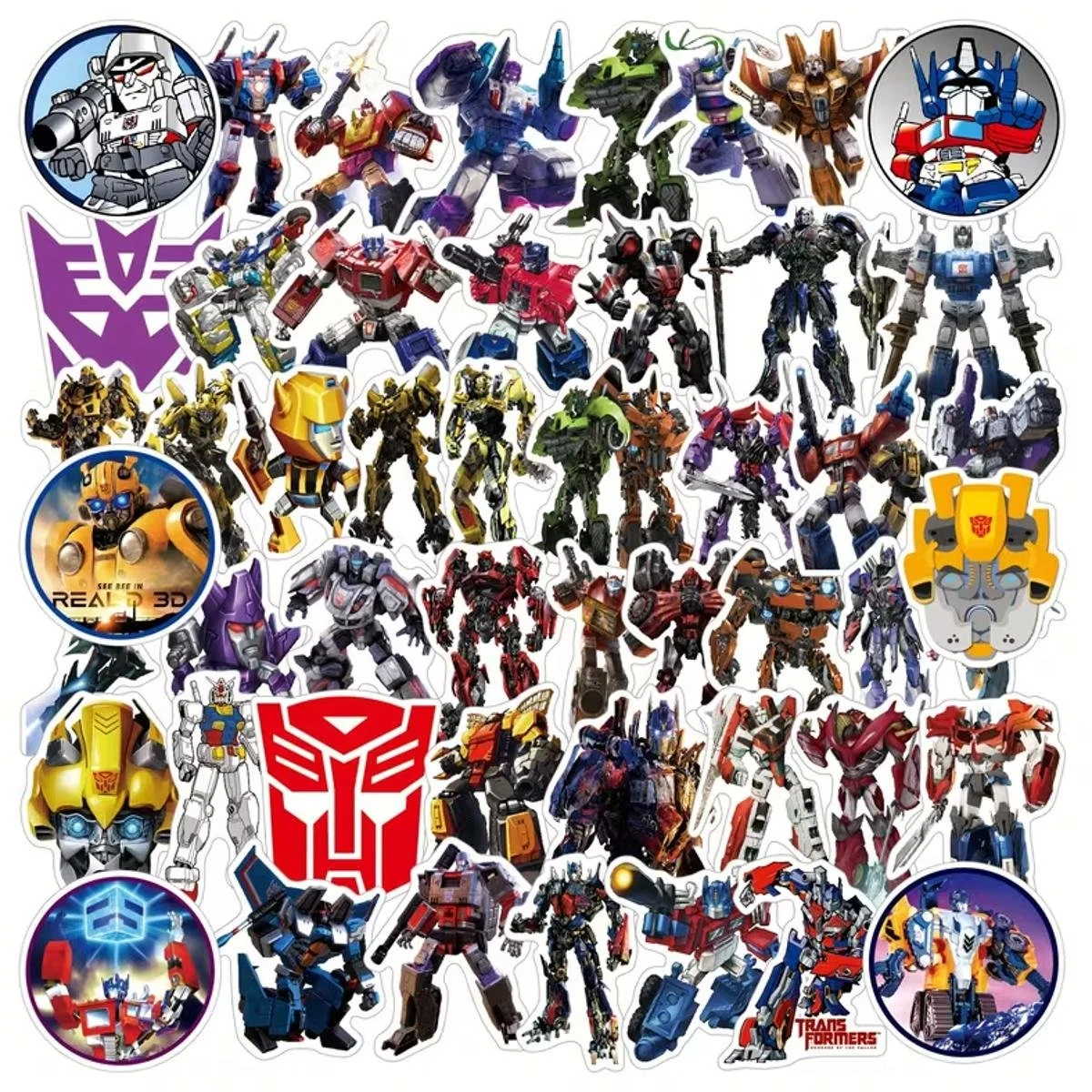 Стикеры Трансформеры , набор наклейок 49 шт, фото №4 Стикеры Трансформеры , набор наклейок 49 шт, фото №4