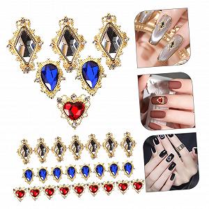 Прикраса для нігтів minkissy 120 шт у формі серця, стрази для манікюру для натуральних та штучних нігтів, прості у використанні synthetic.ua - Фото 1