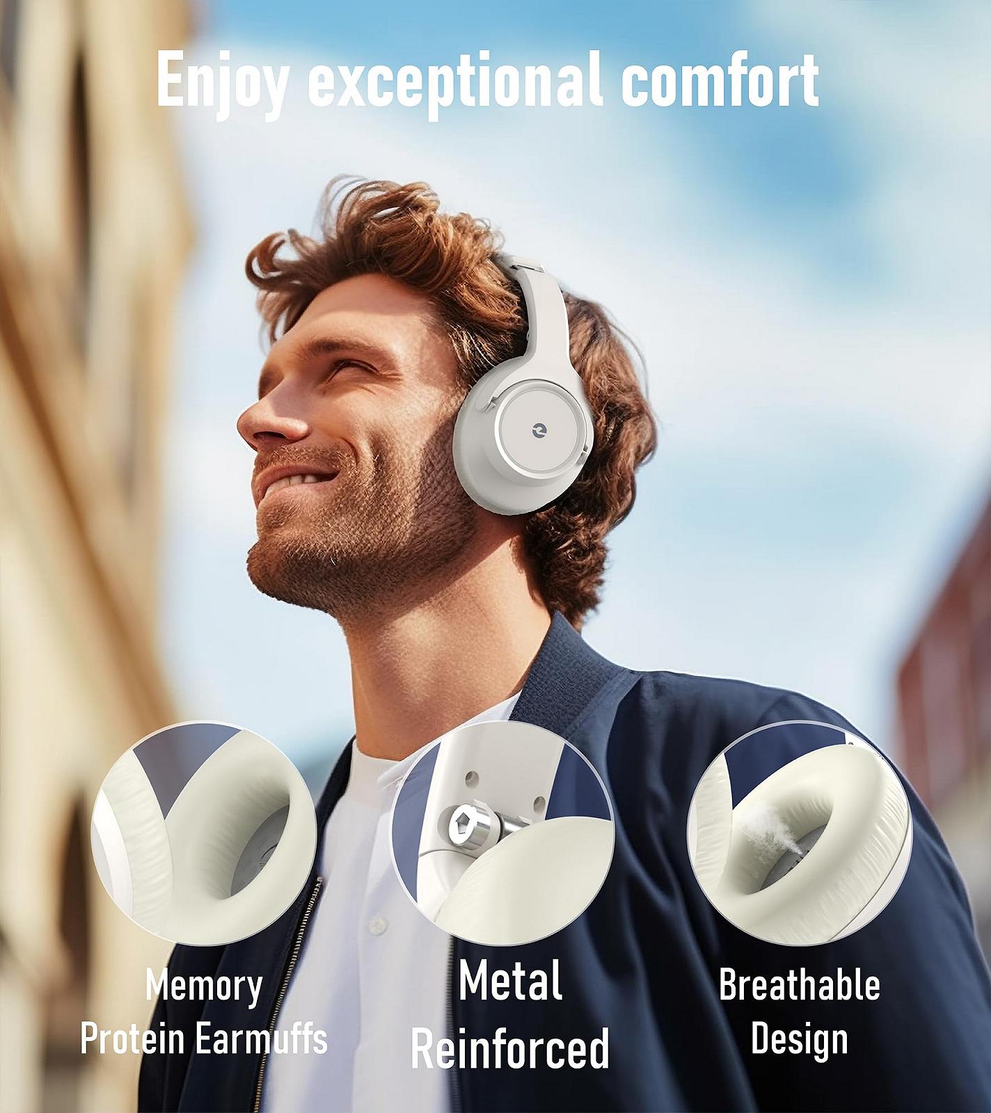 Навушники Lankey Sound Bluetooth Over-Ear 70 Годин Безпровідні Bluetooth з 3 Режимами EQ, фото №4