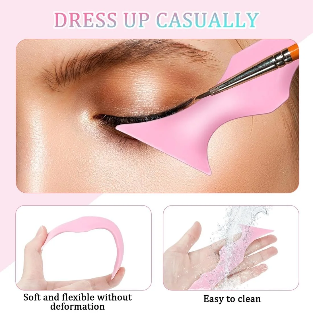 Трафарет GXGM Mascara Eyeliner Helper Набір з М'який та Гнучкий, фото №3