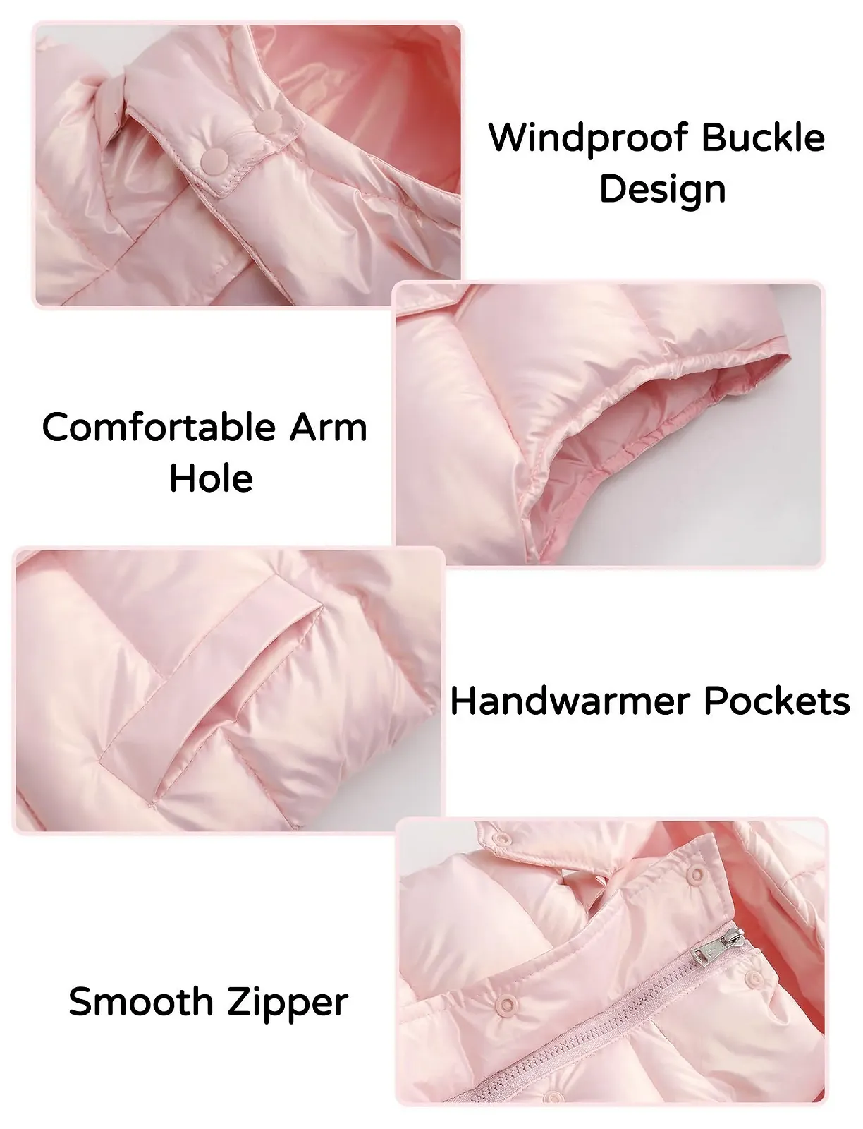 Жилет дитячий Happy Cherry зимовий з капюшоном для хлопчиків і дівчаток, фото №4 Жилет дитячий Happy Cherry зимовий з капюшоном для хлопчиків і дівчаток, фото №4