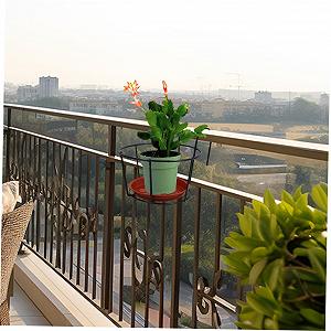 Підвісний тримач для квіткових горщиків HEMOTON настінний балконний synthetic.ua - Фото 1