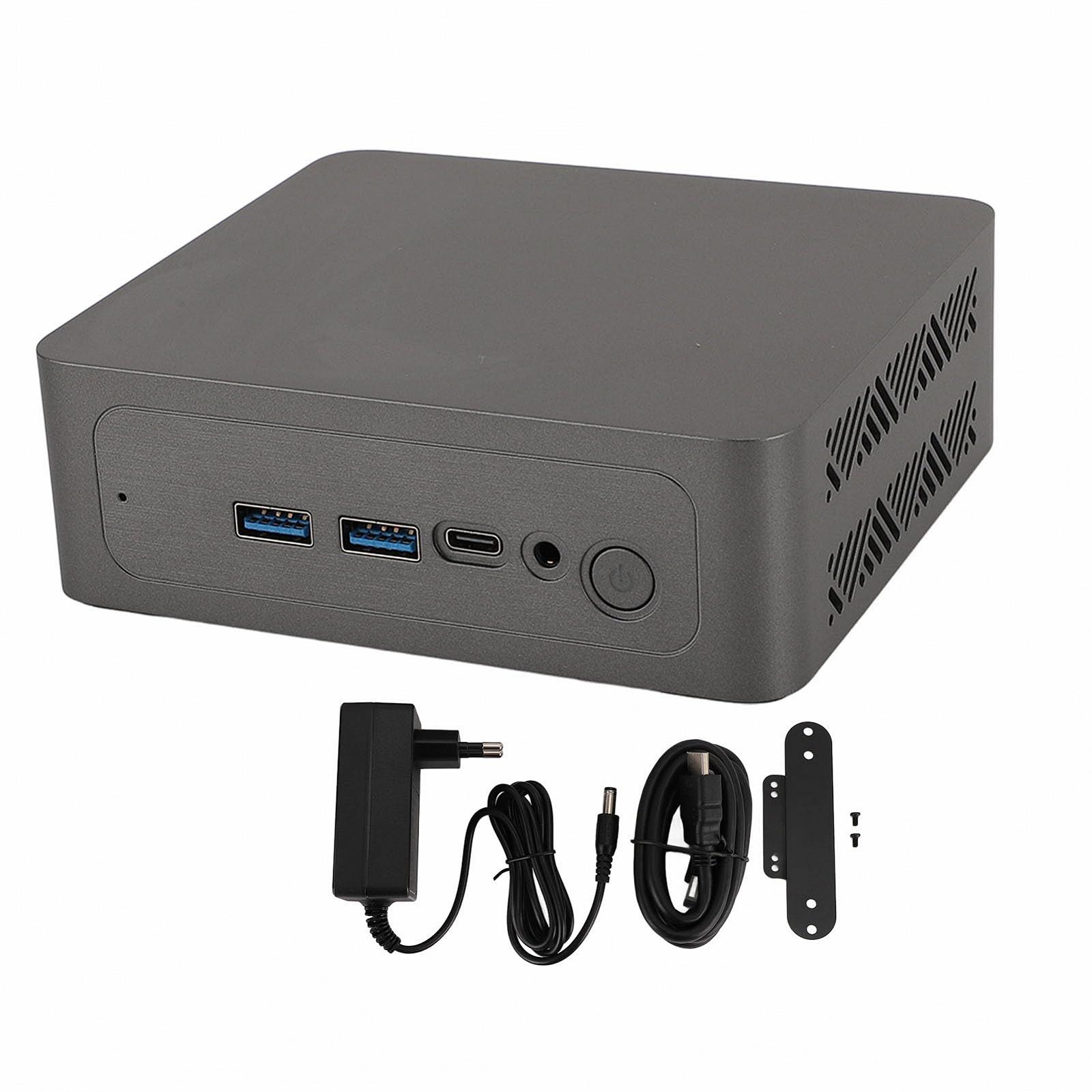 Комп'ютер Kleiner Desktop для дому, офісу, бізнесу, роботи WiFi 6E 2666 MHz DDR4 Dual-Bildschirm металевий (вилка EU 16GB+1T), фото №7