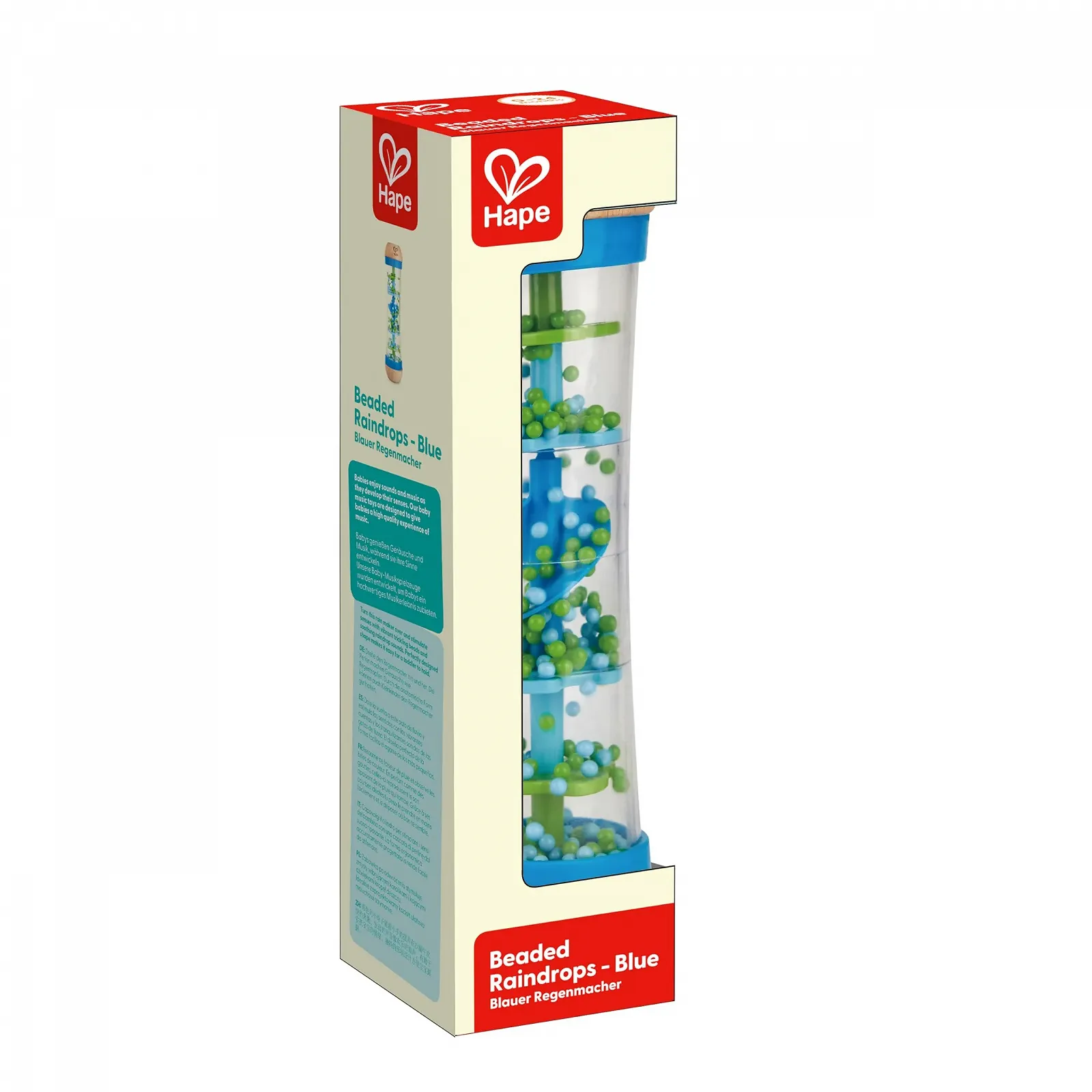 Брязкальце Hape Rainmaker Mini деревʼяне музичне Блакитний, фото №10