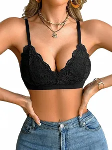Бюстгальтер GORGLITTER кружевной Push Up без косточек - Фото 1