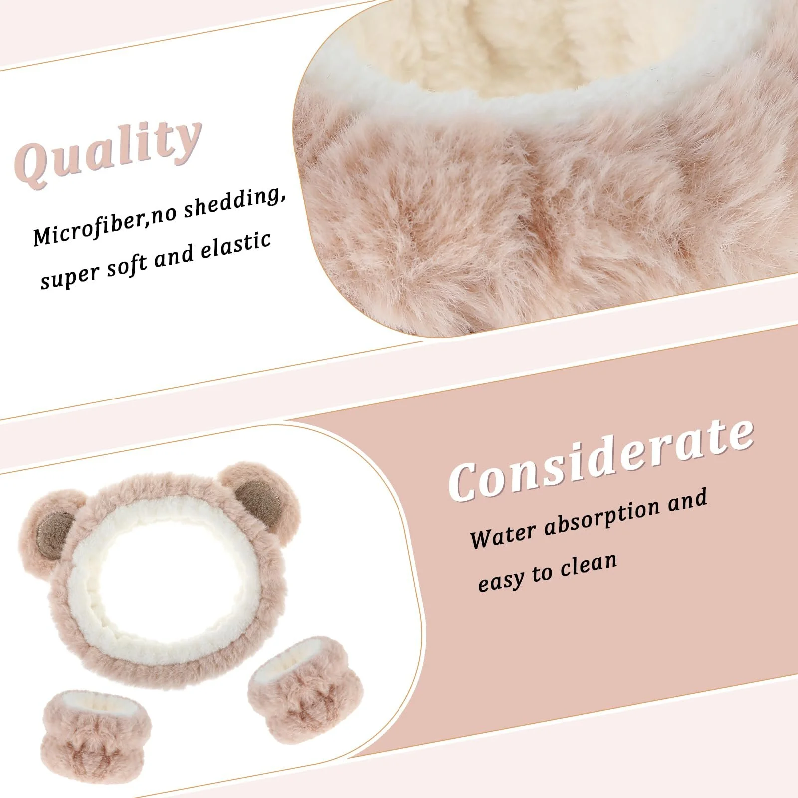 Пов'язка для волосся Косметична для макіяжу та вмивання, фото №5