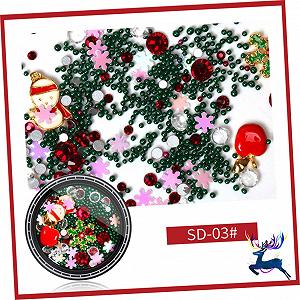 Набор для ногтей FRCOLOR Заклепки для ногтей, бисер для ногтей, самоклеящиеся наклейки для ногтей synthetic.ua - Фото 1