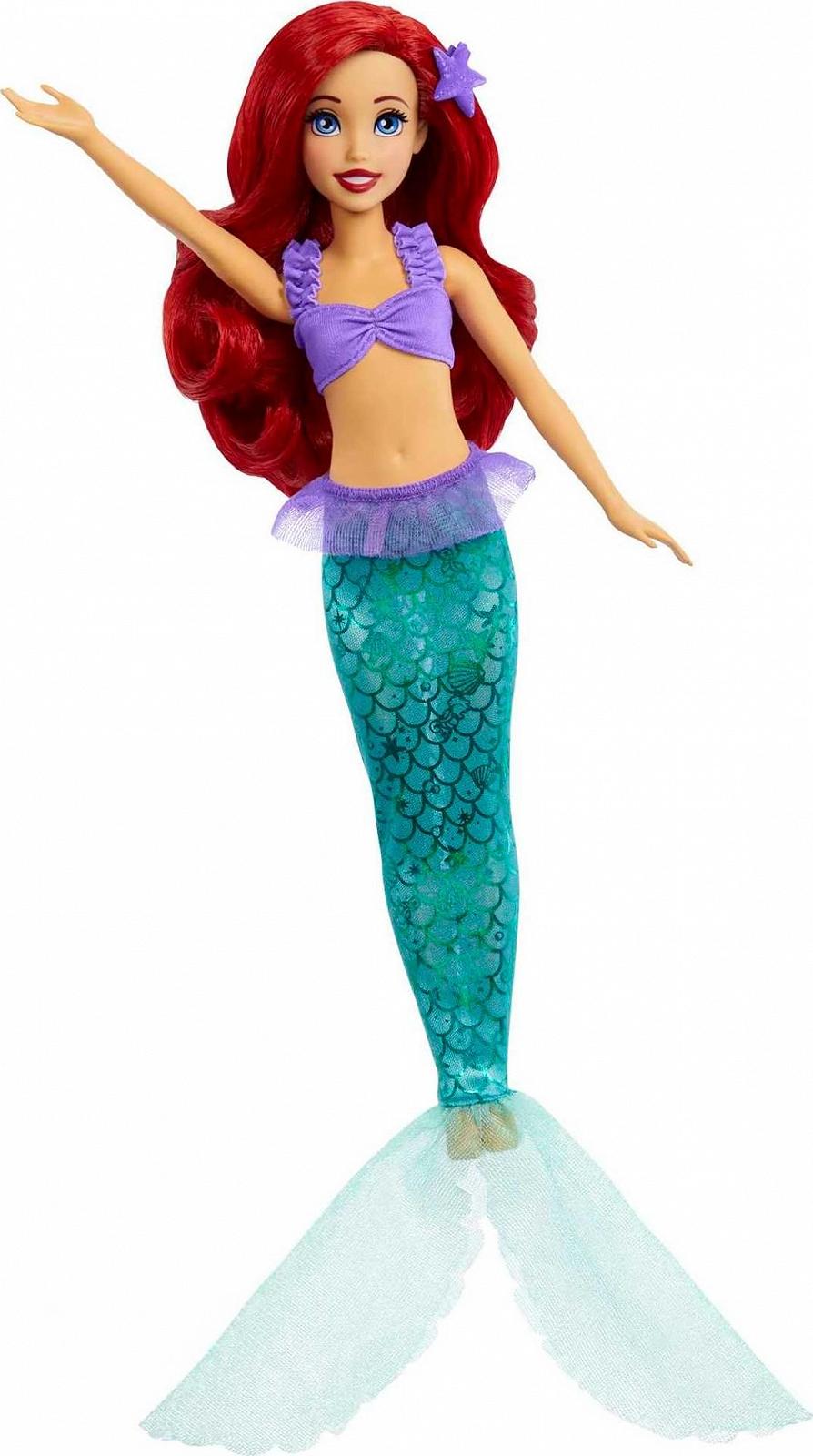 Кукла Disney Mattel Princess Ariel 2-in-1 Becoming Mermaid to Princess с 2 нарядами и аксессуарами по мотивам фильмов, фото №3