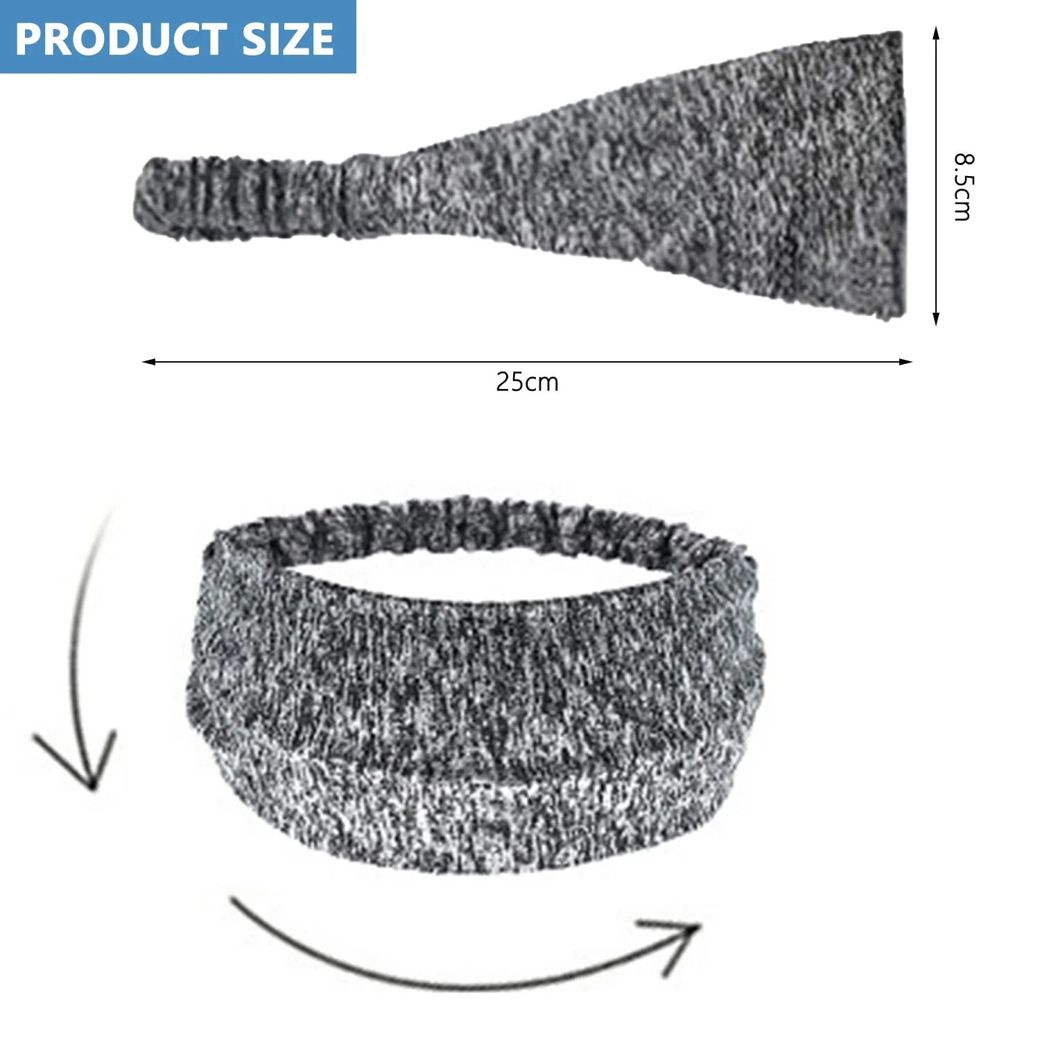 Спортивні пов'язки на голову, еластичні, фото №2