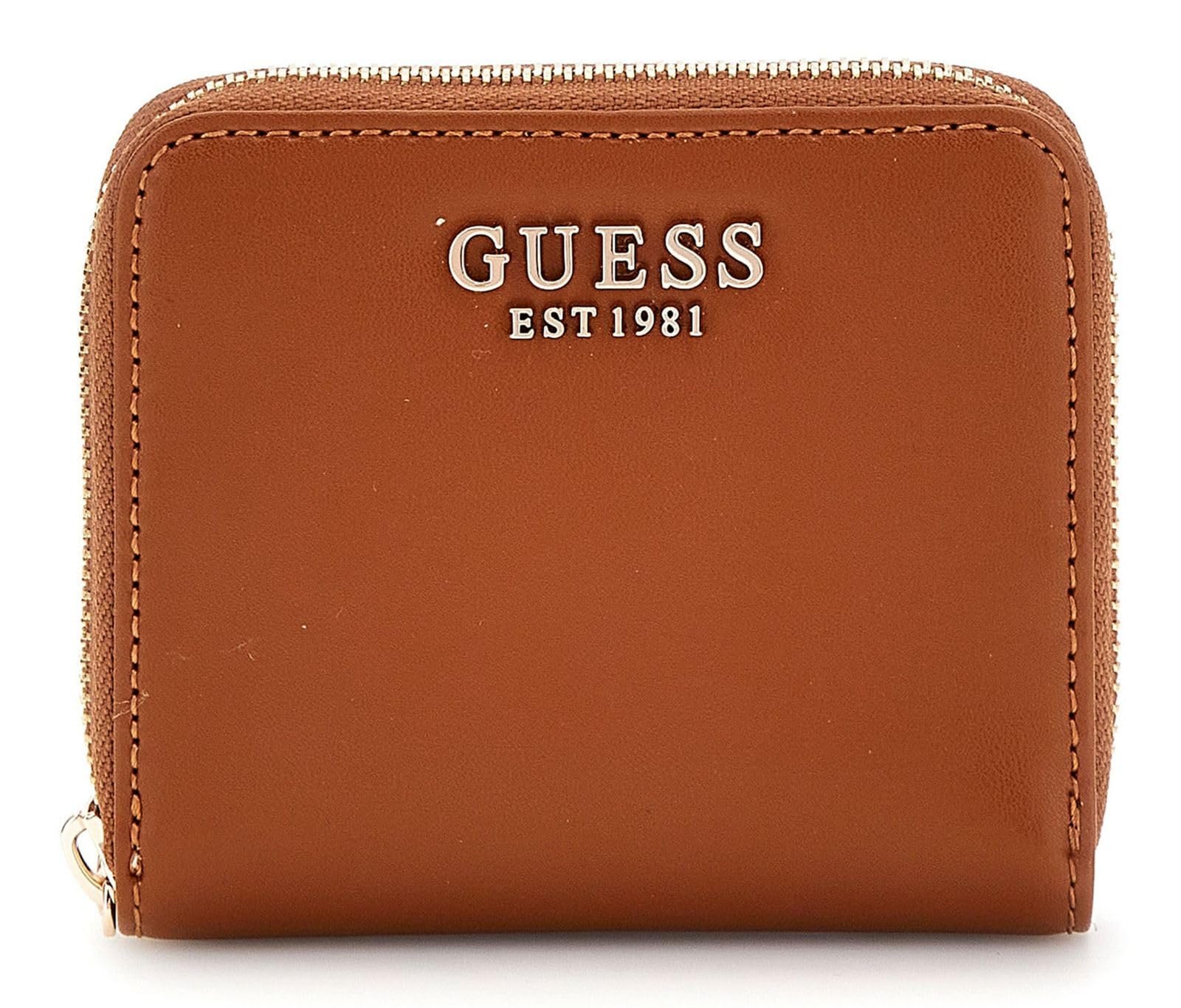 Гаманець GUESS Laurel SLG Small Zip Around S Cognac Коричневий, фото №1