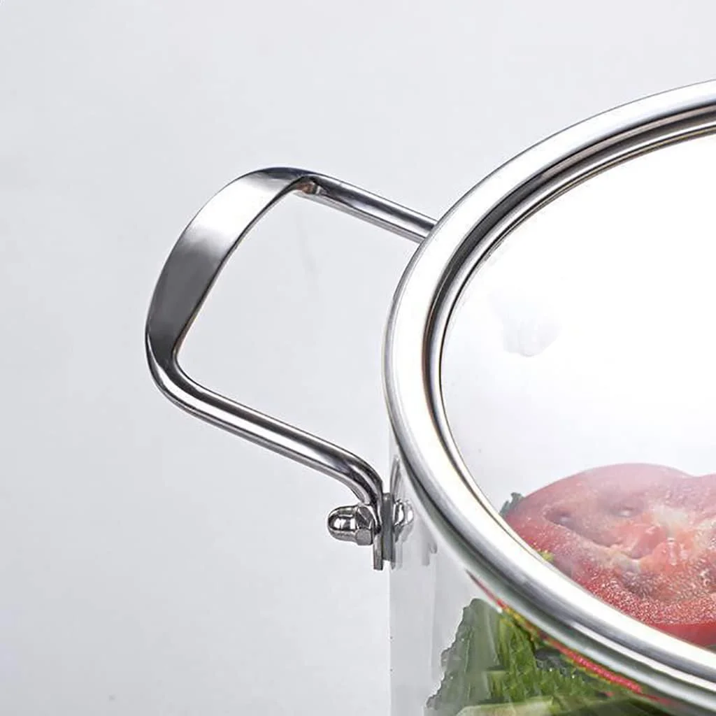 Каструля Guoyoocc скляна прозора з кришкою та ручкою з нержавіючої сталі жаростійка, фото №4 Каструля Guoyoocc скляна прозора з кришкою та ручкою з нержавіючої сталі жаростійка, фото №4