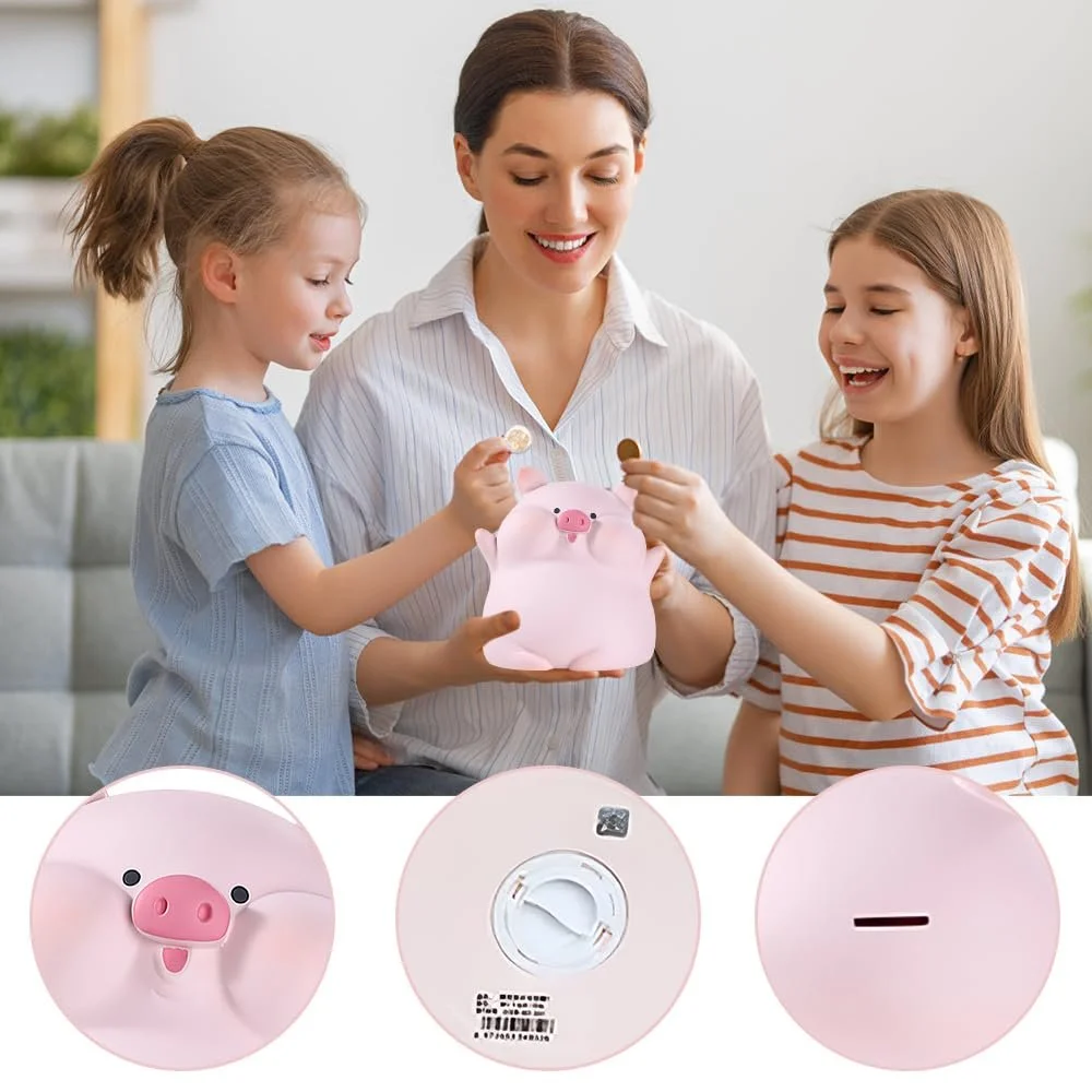 Скарбничка Kawaii у формі свині пластикова, фото №4