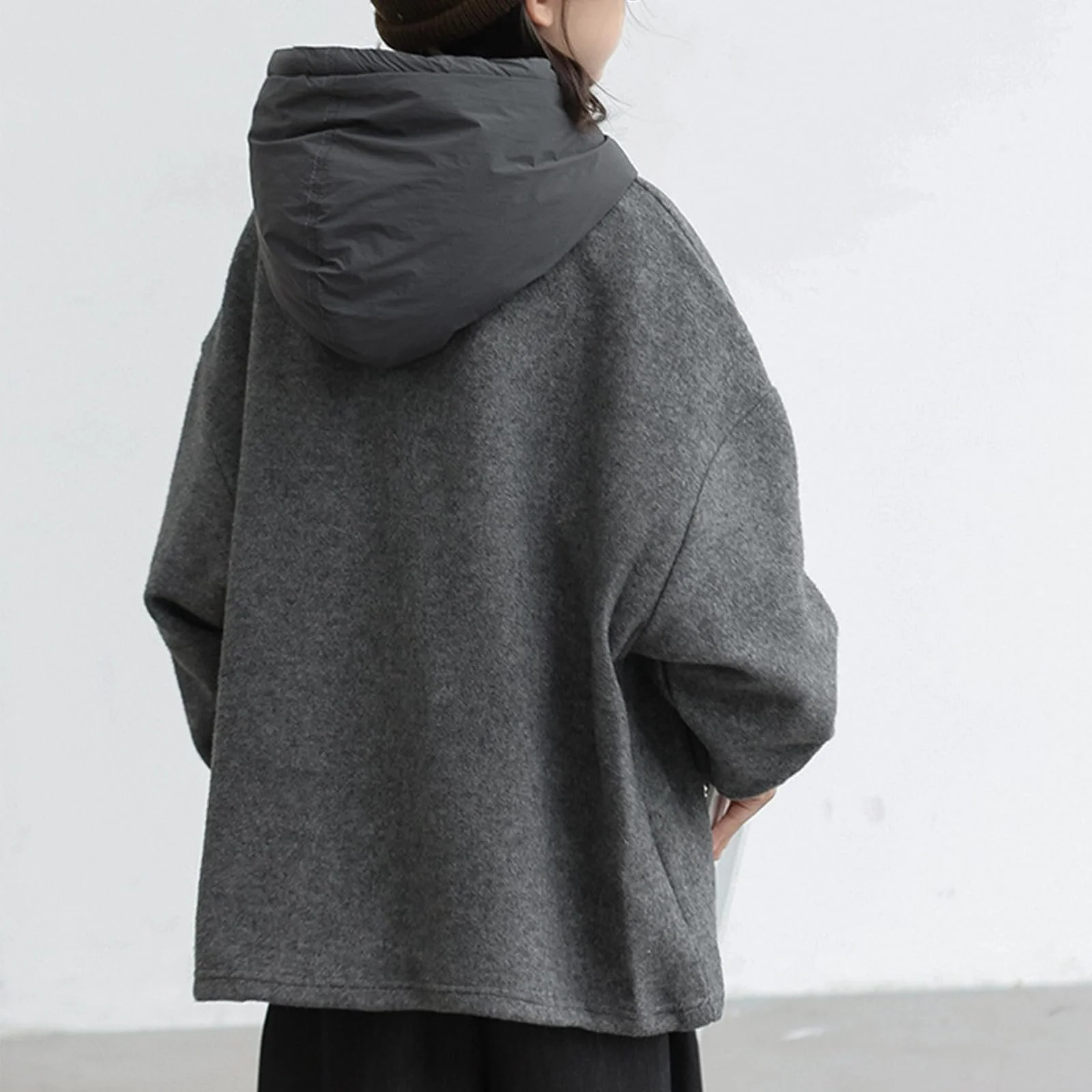 Худи Флисовый для детей, длинный рукав, теплый, верхняя одежда, спортивная куртка для девочек от 4 до 15 лет, фото №4