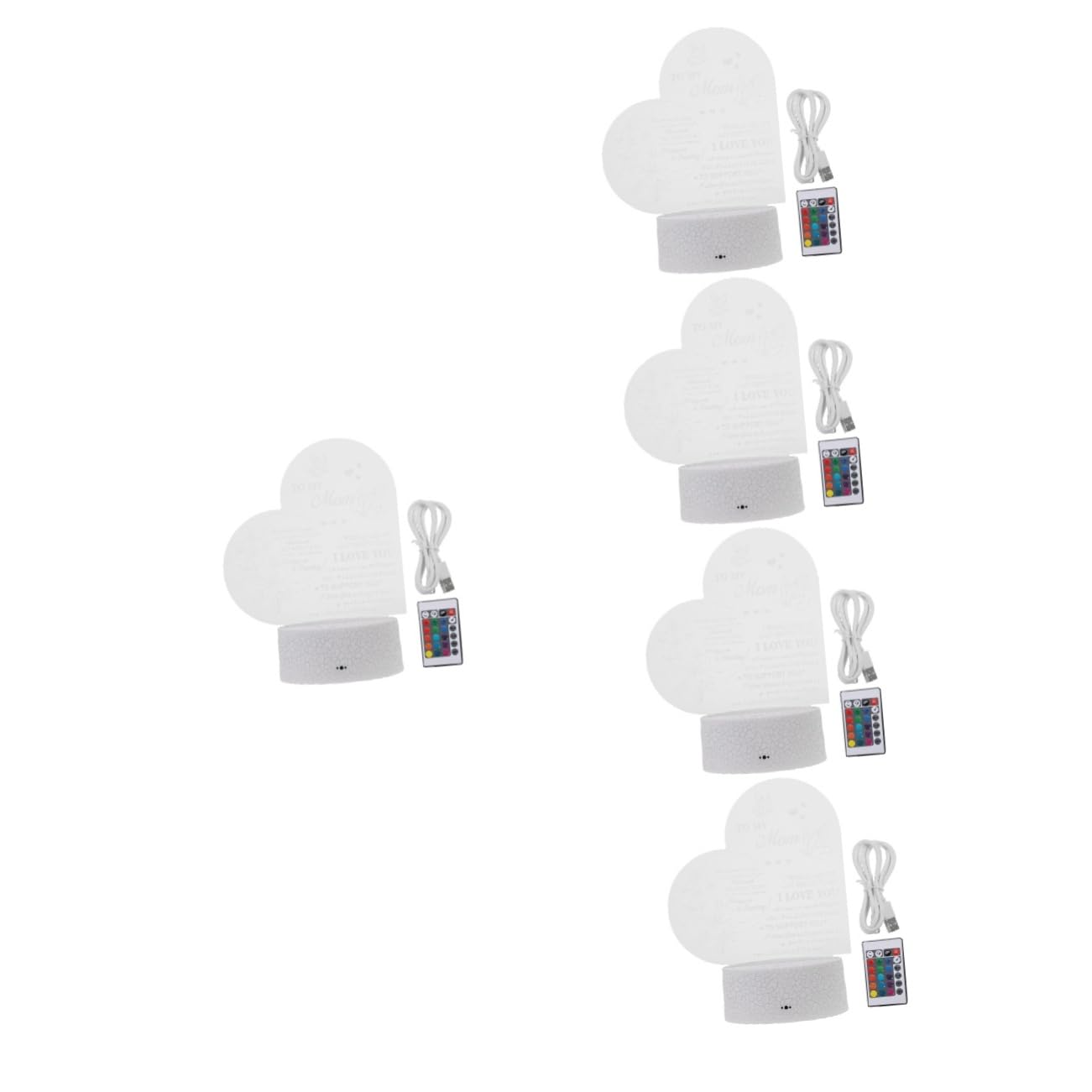 Ночник DOITOOL 3D LED Пластик Белый, фото №1