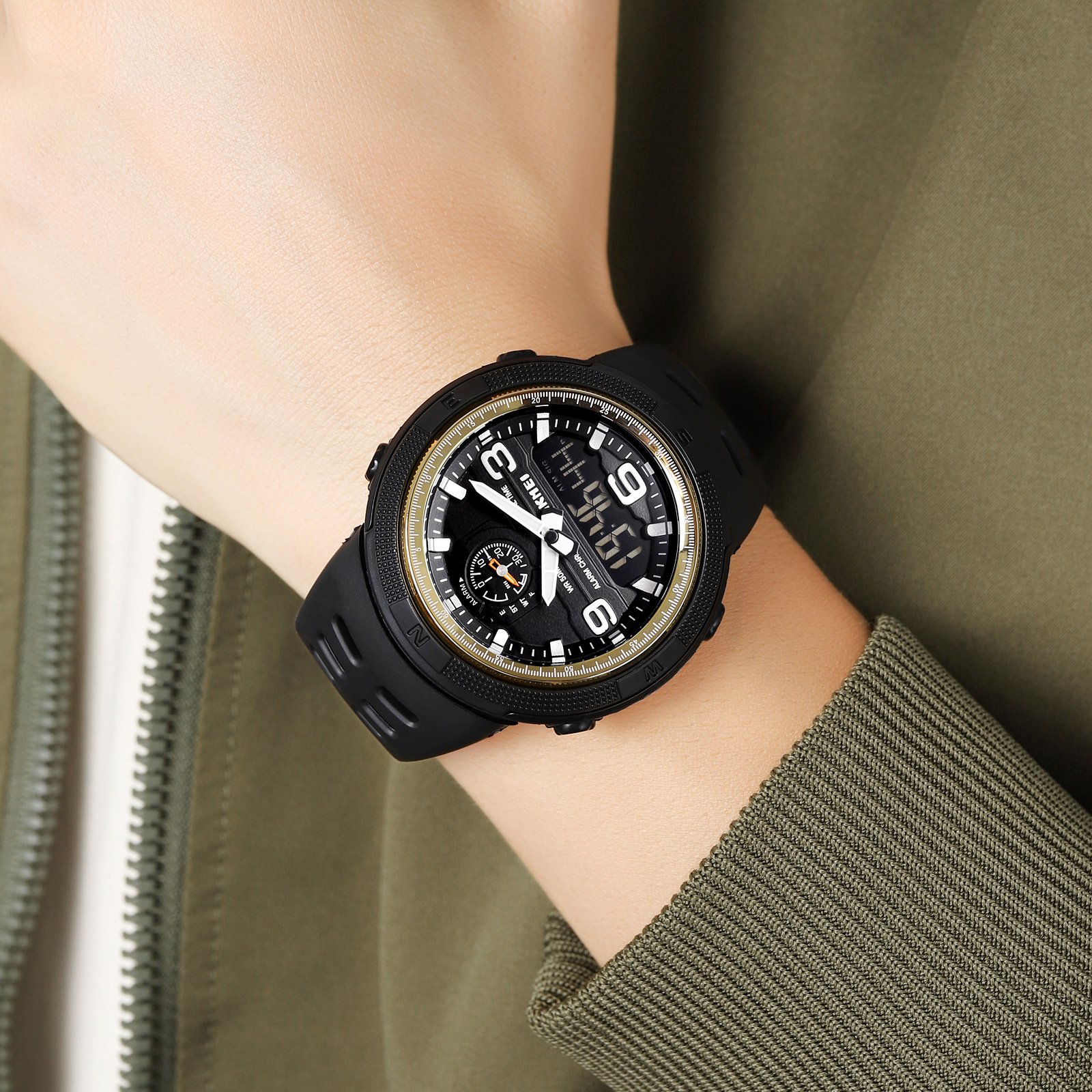 Годинник Skmei 1655 Gold-Black, фото №3