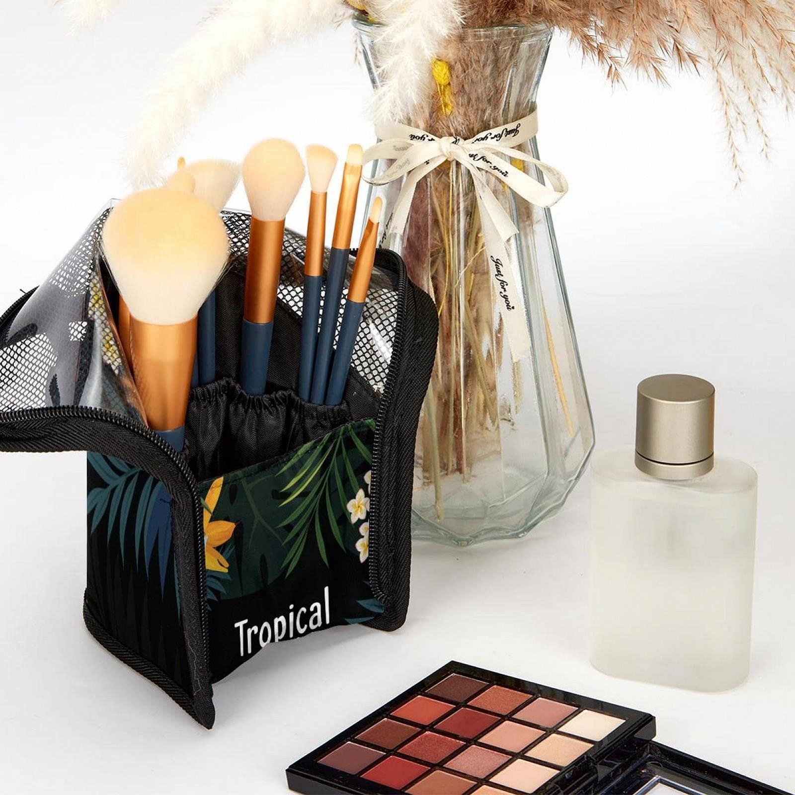 Набор кистей для макияжа с органайзером Tropical Welt Palmblätter Tukan, 12 шт, фото №6