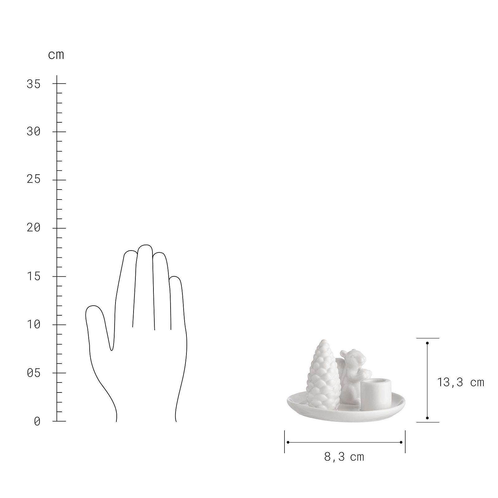 Свічник BUTLERS Sylvan Spirit Squirrel 8 см білий, фото №4 Свічник BUTLERS Sylvan Spirit Squirrel 8 см білий, фото №4