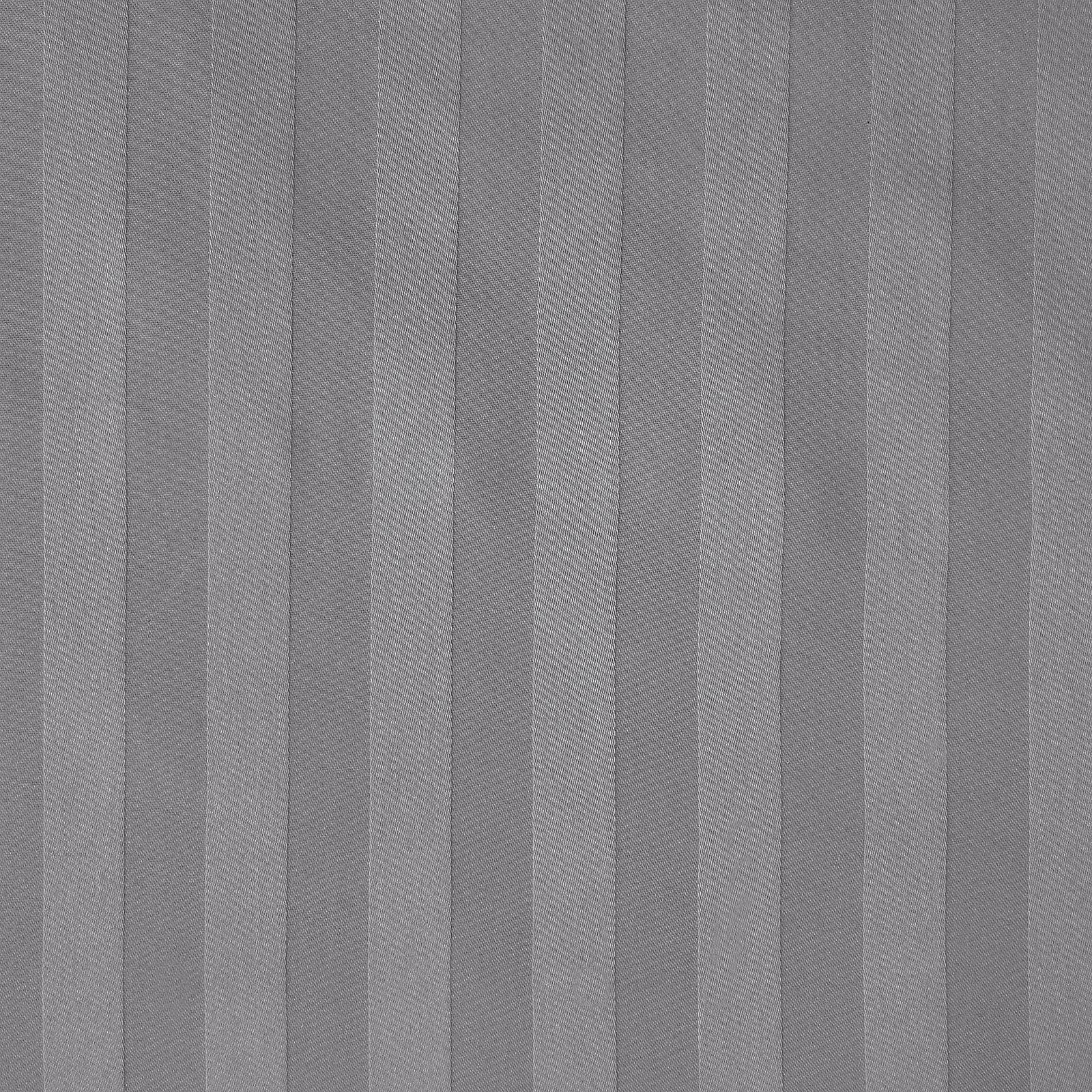Комплект Постільної Білизни Pieridae Soft Polycotton Готельна Якість 250 Thread Count Сатинова Смужка Підковдра з Наволочками Білий та Сірий Колір, фото №8