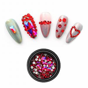 Стрази для нігтів Різні форми Блискучі Скляні Декоративні Аксесуари з Коробкою - Фото 1