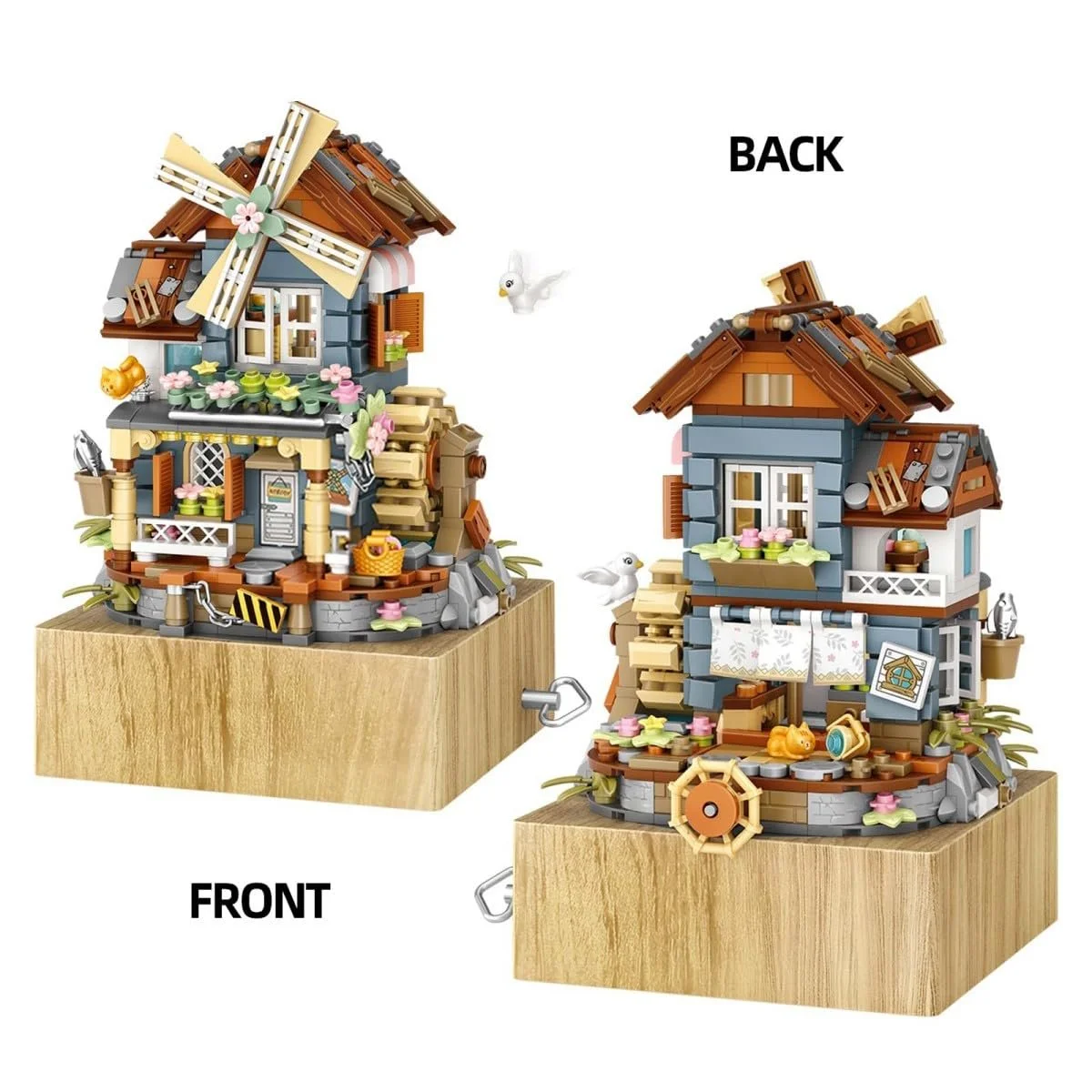 Конструктор Ветряная Мельница Музыкальная Шкатулка 799 деталей, фото №2