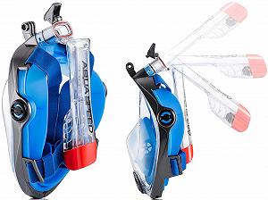Маска для дайвінгу Aqua Speed, повнолицева маска для дорослих та дітей, маска для снорклінгу, панорамна маска 180°, повнолицева маска з трубкою synthetic.ua - Фото 1