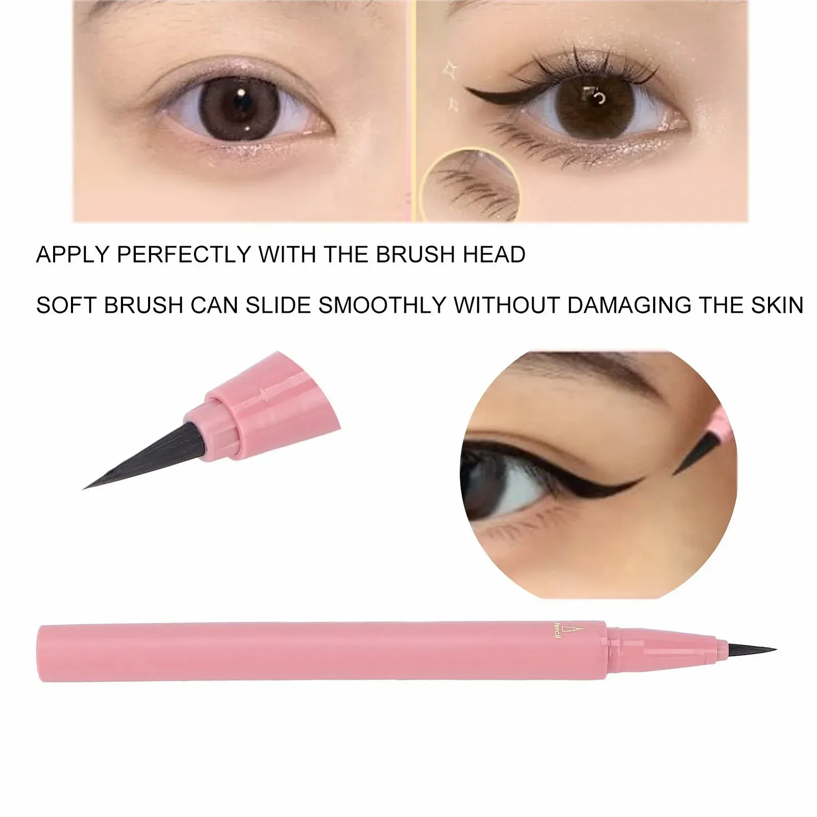 Підводка для очей Brrnoo Professional Matte Liquid Liner, чорна, 0,05 г, фото №5