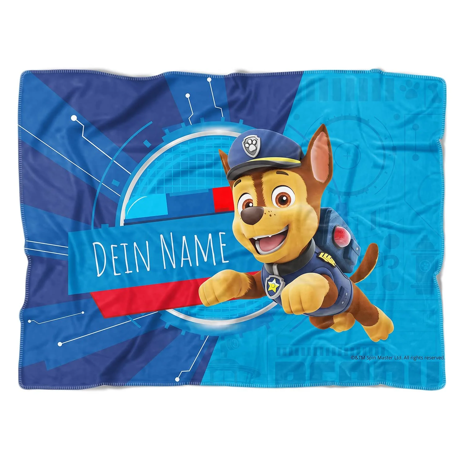 Одеяло Picanova Paw Patrol Chase с именем 150 x 100 см, фото №3 Одеяло Picanova Paw Patrol Chase с именем 150 x 100 см, фото №3