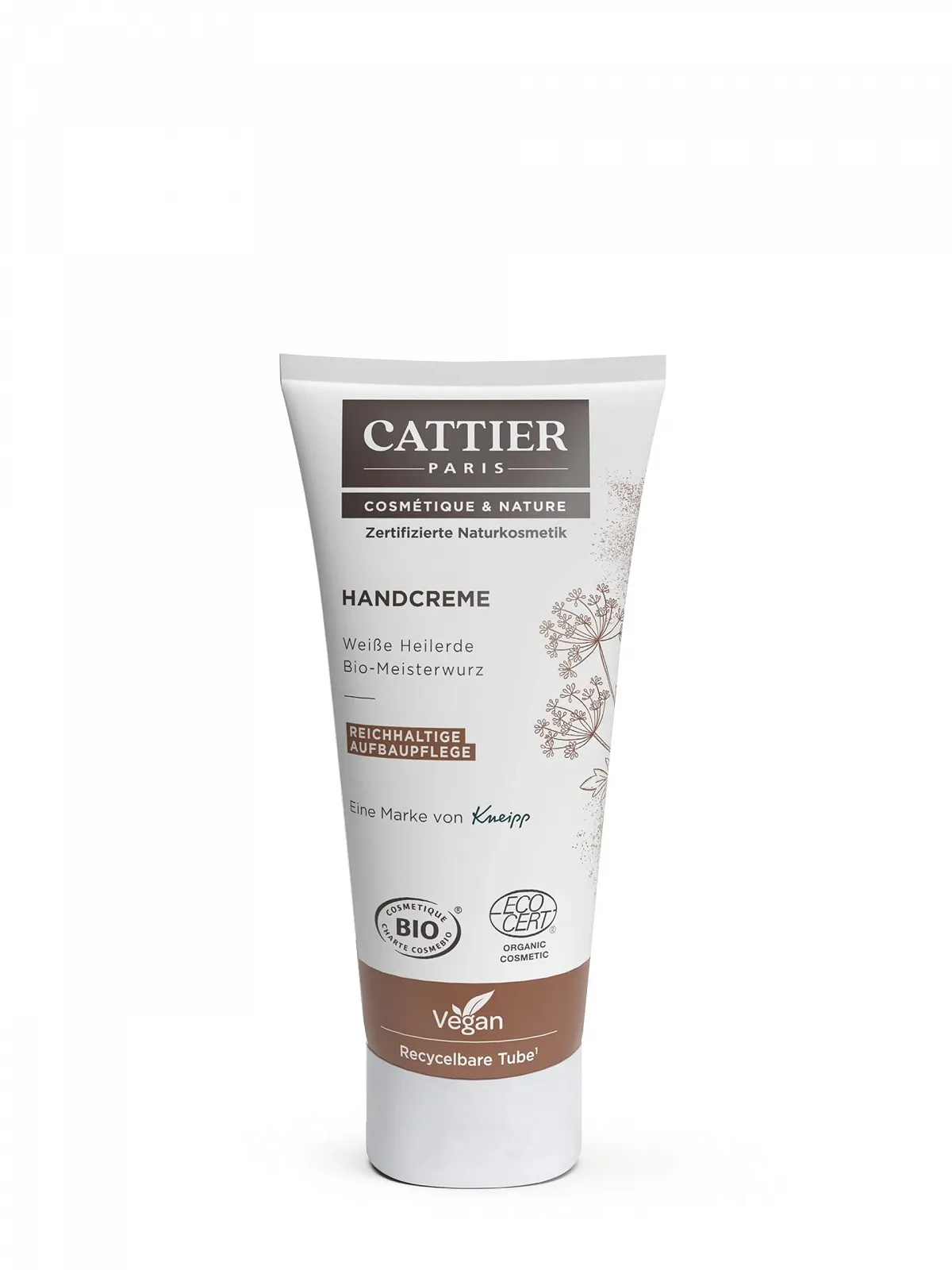 Крем для рук Cattier Відновлюючий догляд з білою цілющою глиною 75 мл, фото №1