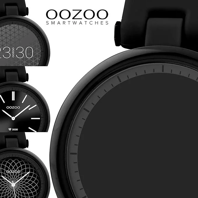 Смарт-часы Oozoo Q4 39 мм, унисекс, фитнес-часы с силиконовым ремешком 16 мм, шагомер, фитнес-трекер, спортивные часы для iOS и Android, фото №3