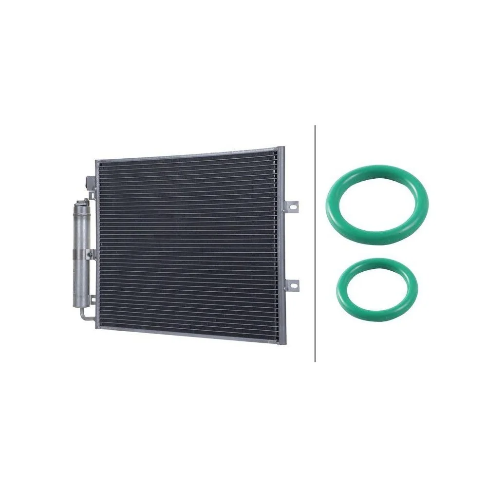 Конденсатор кондиціонера HELLA 8FC 366 221-161, фото №1 Конденсатор кондиціонера HELLA 8FC 366 221-161, фото №1