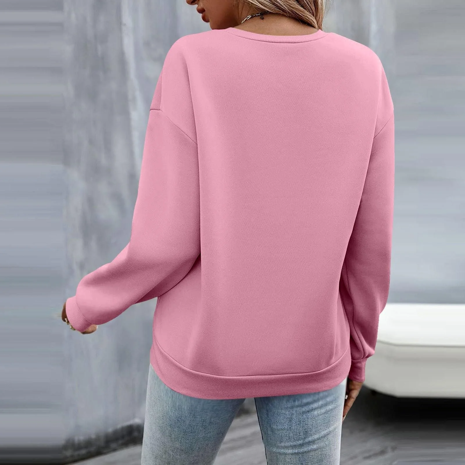 Милый свитшот для женщин с буквенной графикой, одежда для тренировок, круглый вырез горловины, повседневный, 2025, смешной, круглый вырез горловины, свитшоты, Y2K, модный, свободный крой, комфорт, мягкий, аниме, фото №8