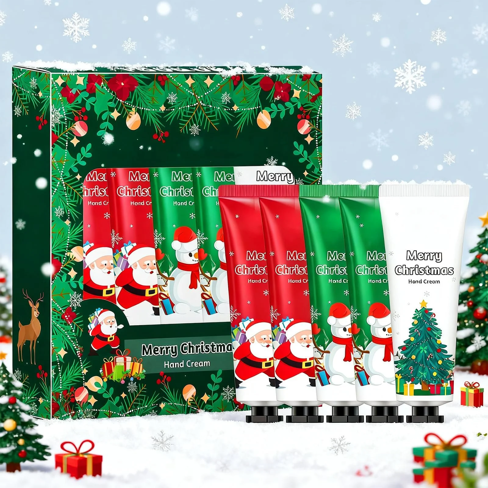 Набір кремів для рук 5 шт Ароматизований зволожуючий крем, фото №1